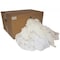 Absorbents Midwest Reclaimed White T-Shirt Rags, 25lb Box 30-550-B - alternate 1